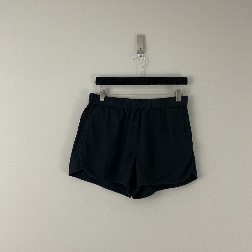 Madewell Black Pull-On Cotton Casual Shorts Size Medium